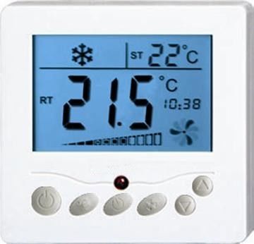 50/60Hz θερμοστάτης 100~240V μονάδων σπειρών ανεμιστήρων συχνότητας με την οθόνη LCD