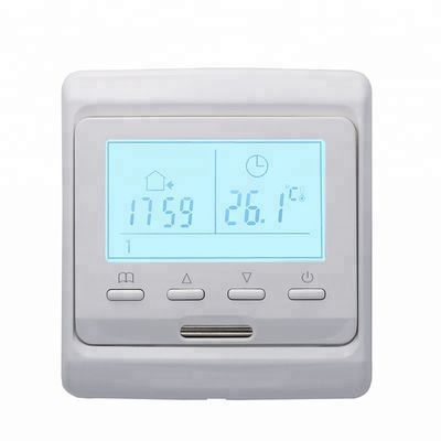 θερμοστάτης πατωμάτων 86*90*43mm άσπρη θερμαμένη με τον αισθητήρα NTC